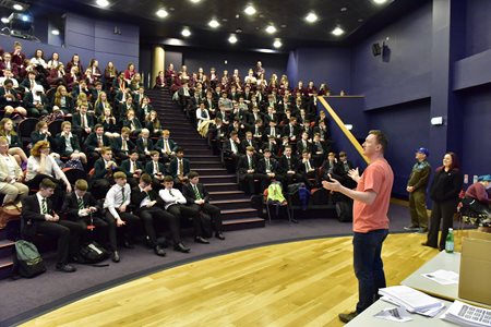 Gary Robinson in the OWASP AppSec Europe 2017 at Belfast's Waterfront Hall